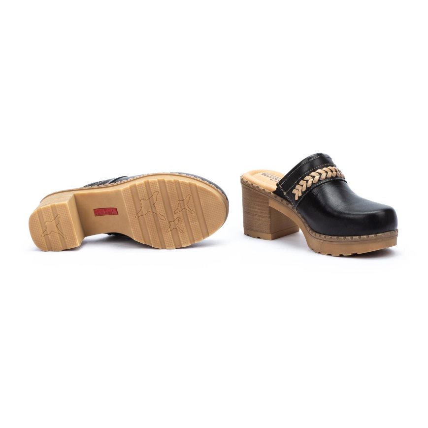 Women's Pikolinos CANARIAS Clogs Black | NZ R53Q107